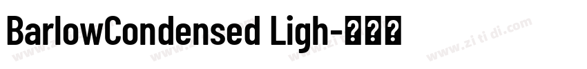 BarlowCondensed Ligh字体转换